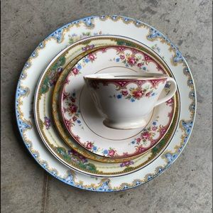 5 piece shabby chic place settings